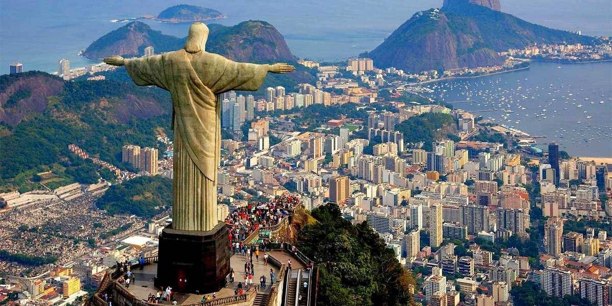 Le paysage de Rio du haut du Corcavado