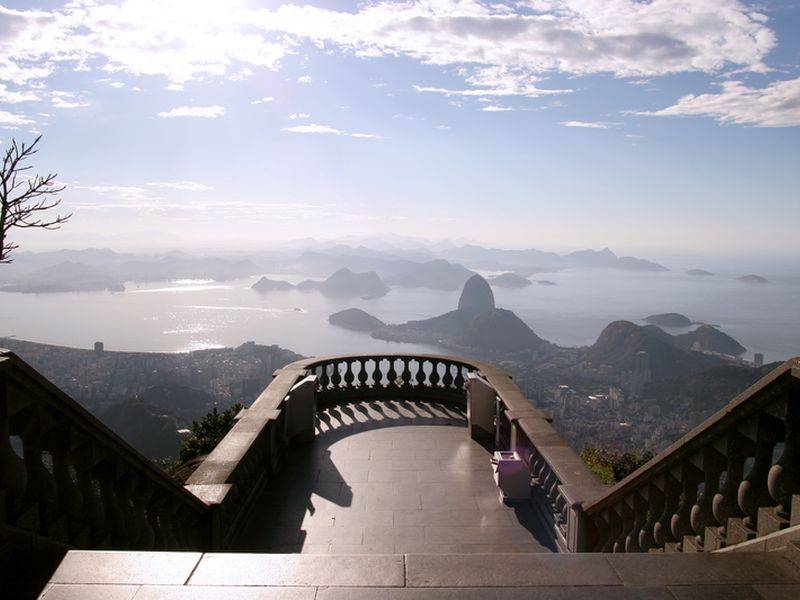 La vue de la terrasse