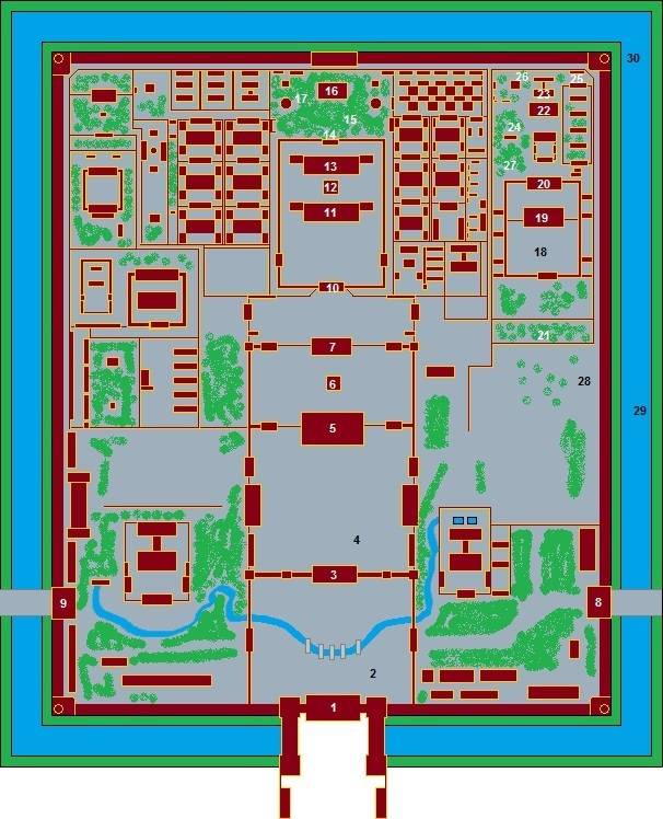 Plan de la cité interdite