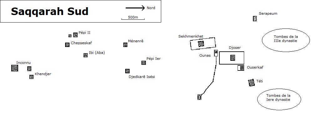 NECROPOLES Plan-de-Saqqarah-Sud