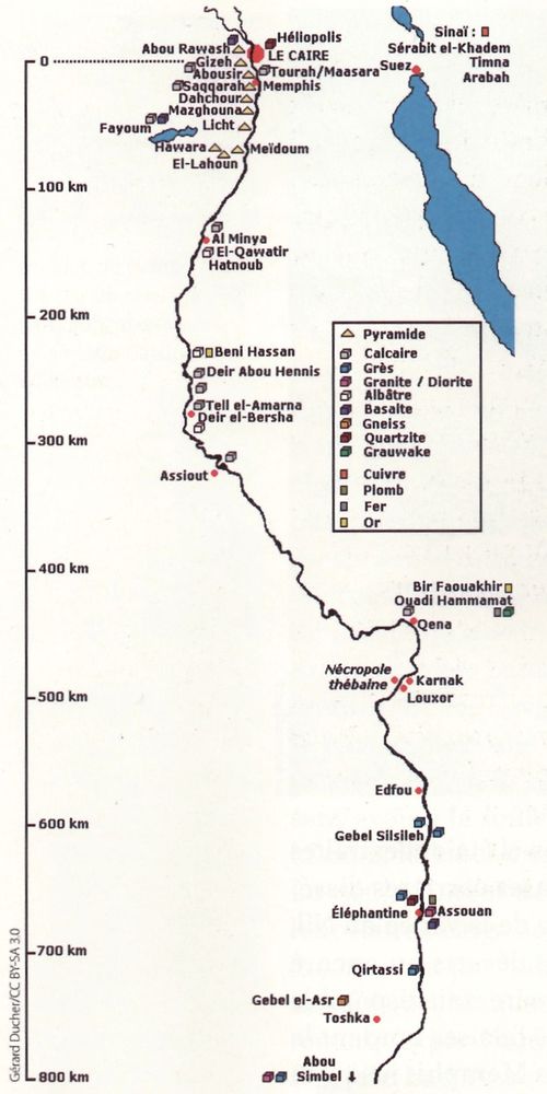 Carte des carrières