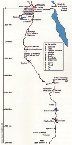 Carte des carrières