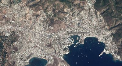 Vue aérienne de Bodrum