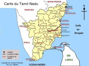 Carte Tamil-Nadu