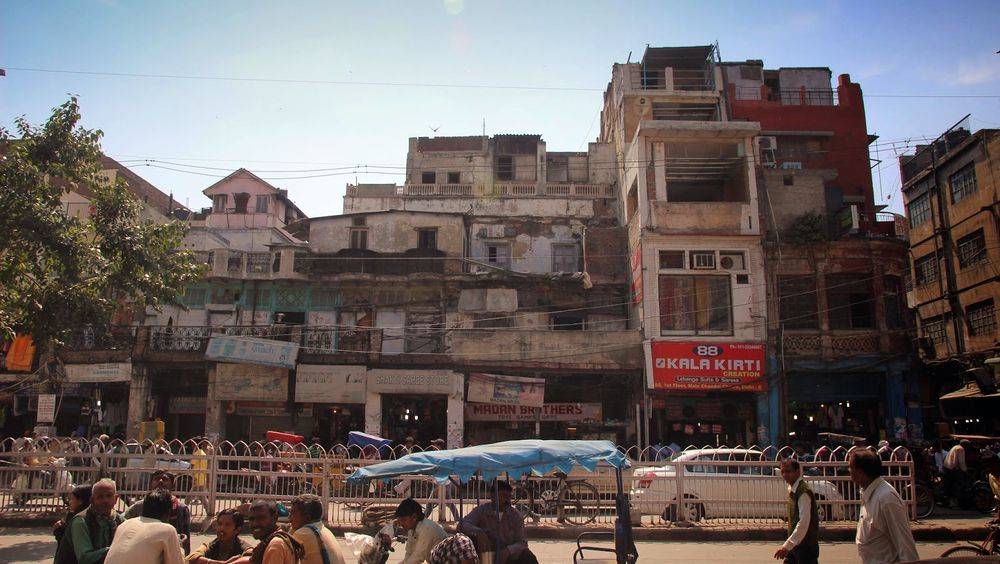 Une rue d'Agra, de nos jours