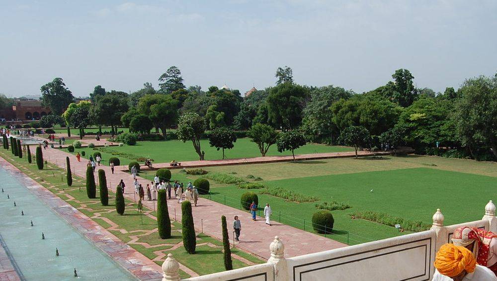 Les jardins du Taj Mahal