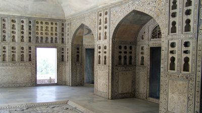 L'intérieur du Taj Mahal