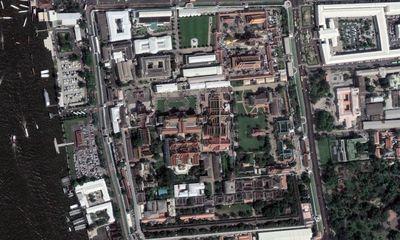 Vue aérienne du palais royal