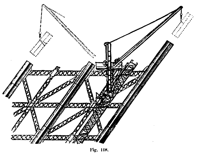 Schéma de la grue de montage