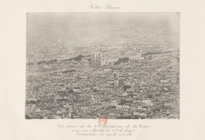 Vue de la tour Eiffel : La cathédrale Notre Dame