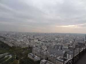 Paris vu du 2e étage de la tour Eiffel