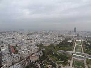 Paris vu du 2e étage de la tour Eiffel