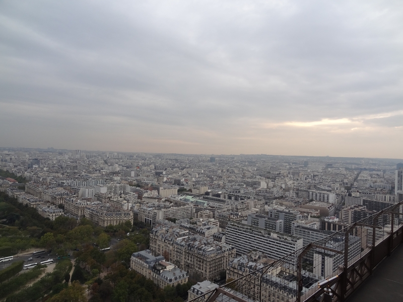 Paris vu du 2e étage de la tour Eiffel