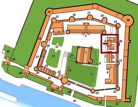 Emplacement du quartier général des fusilliers