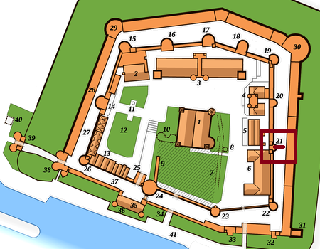 Emplacement de la tour aux flèches