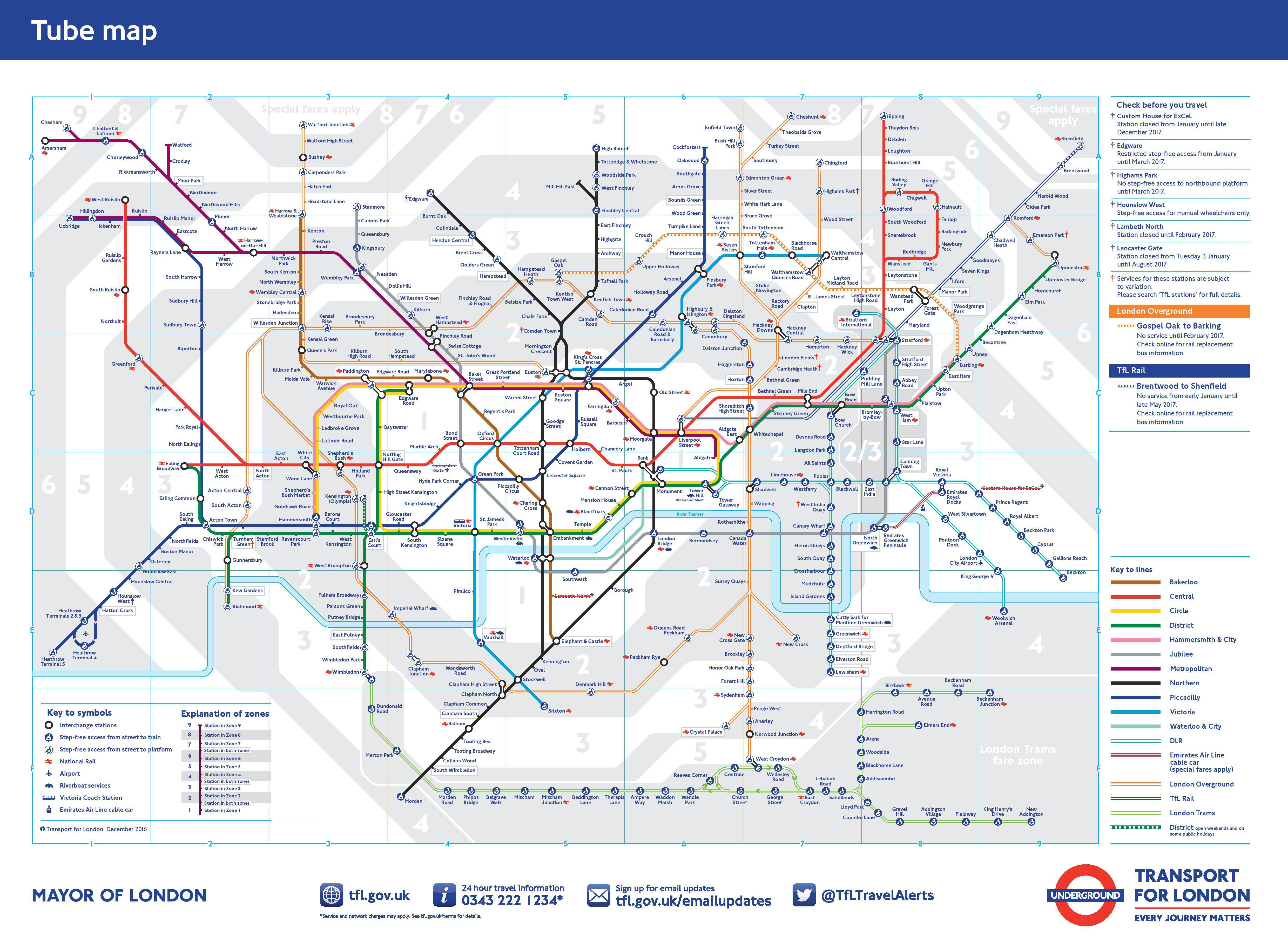 Plan du métro