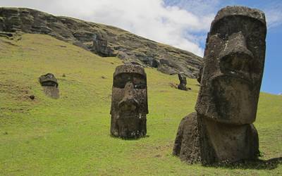 Les statues de l'île de Pâques
